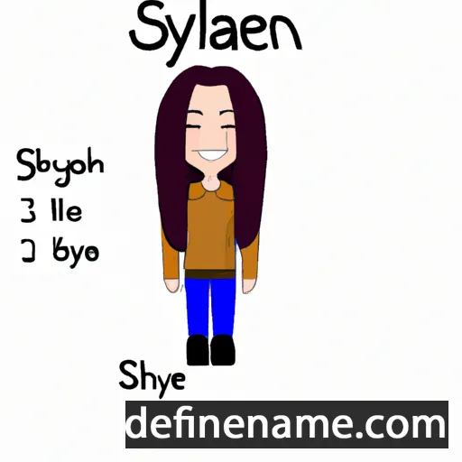 cartoon of the name Shaylen