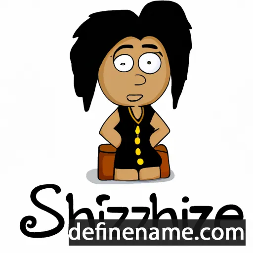 cartoon of the name Shazije