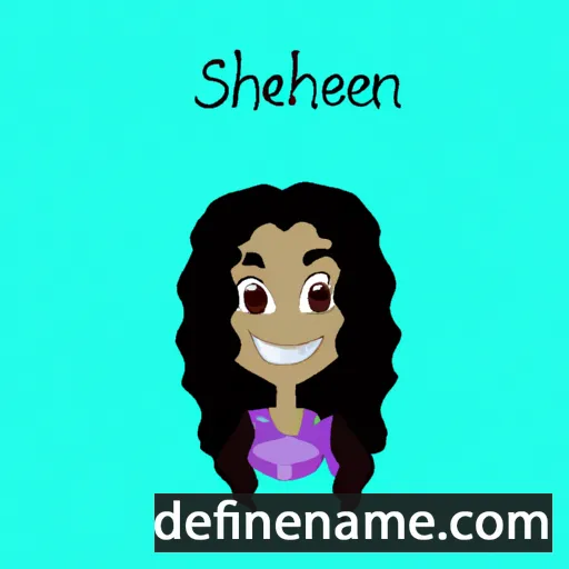 cartoon of the name Shealeene