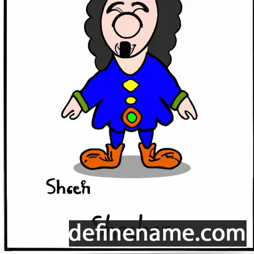 cartoon of the name Shederlaomach