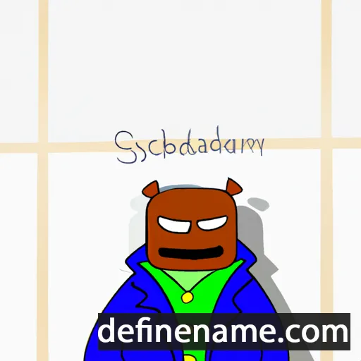 cartoon of the name Shedolamack