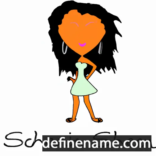 cartoon of the name Sheenah