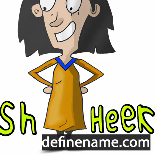 cartoon of the name Sheer