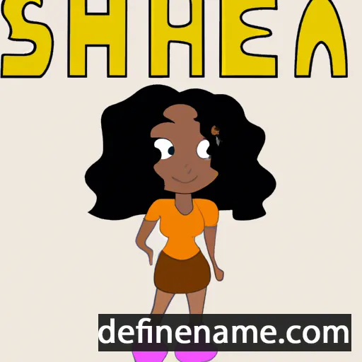 cartoon of the name Shekia