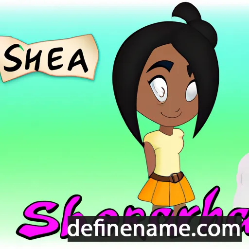 cartoon of the name Shekiera