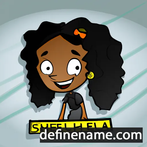 cartoon of the name Sheliah