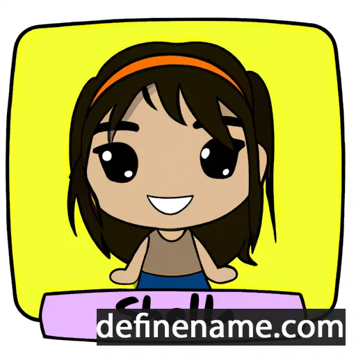 cartoon of the name Shelina