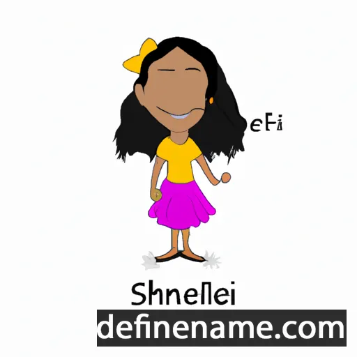 cartoon of the name Shelini