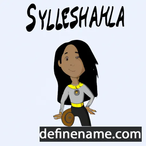 cartoon of the name Shellayna