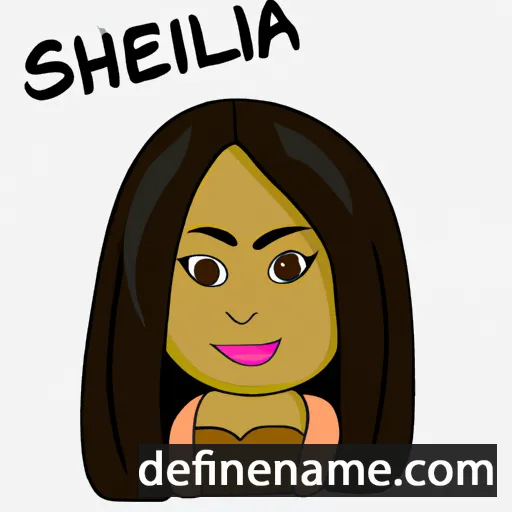 cartoon of the name Shelvia