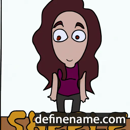 cartoon of the name Shelvie