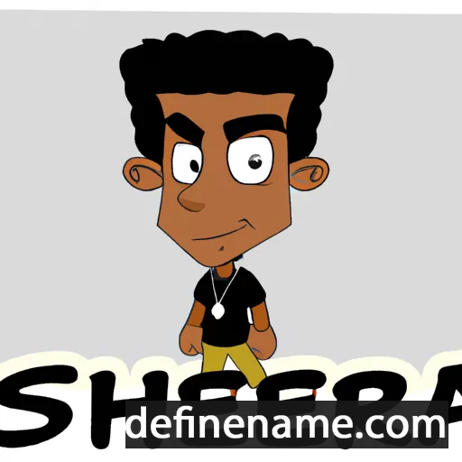 cartoon of the name Shemar