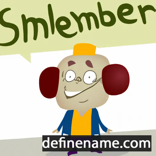 cartoon of the name Shemeber