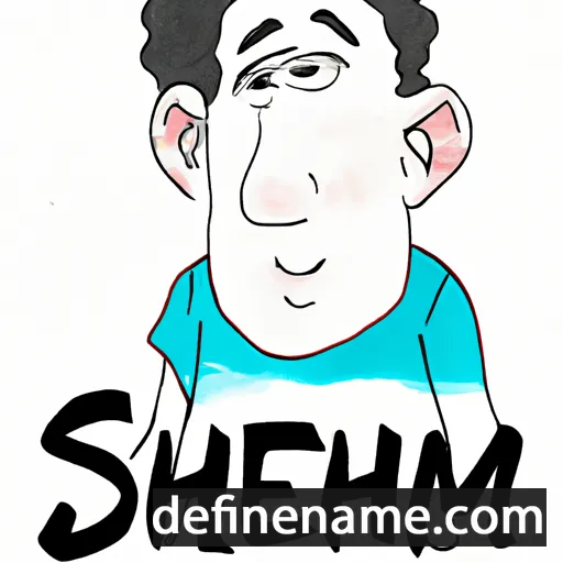 cartoon of the name Shemesh