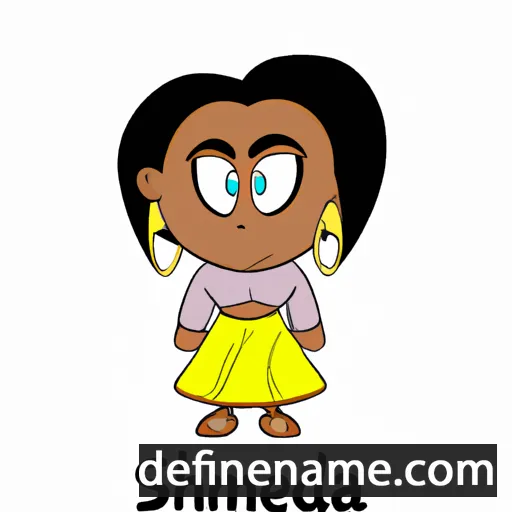 cartoon of the name Shemida