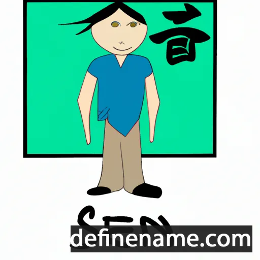 cartoon of the name Shen