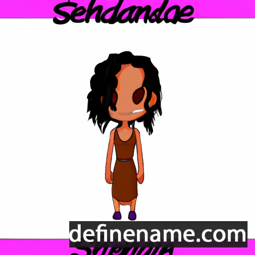 cartoon of the name Shenade