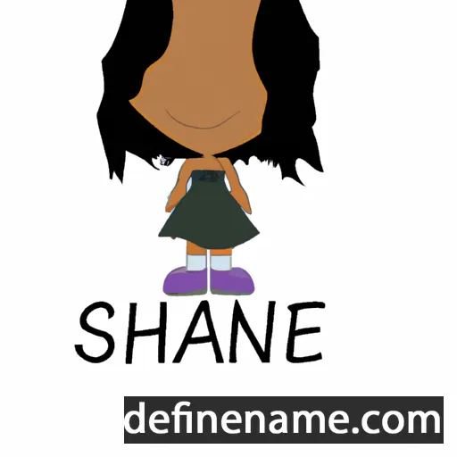 cartoon of the name Shenae