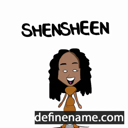 cartoon of the name Sheneneh