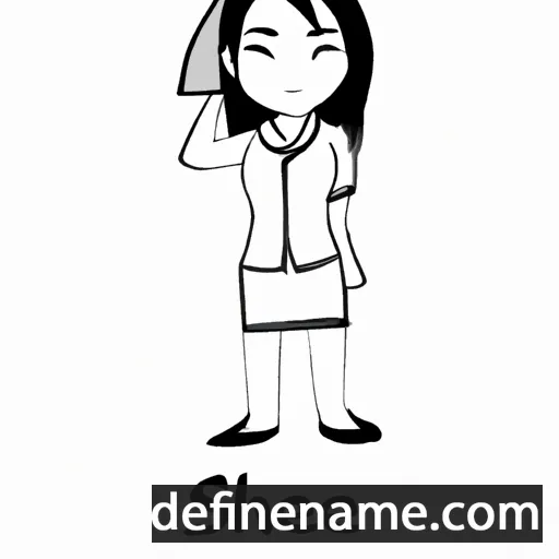 cartoon of the name Shenhe