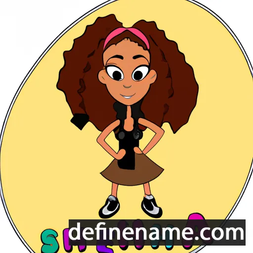 cartoon of the name Shenia