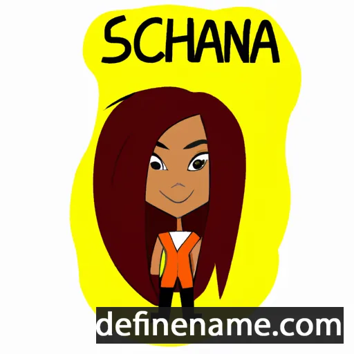 cartoon of the name Shenna