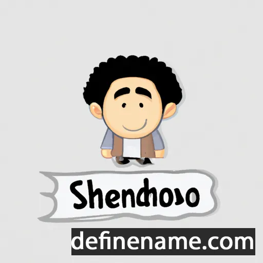 cartoon of the name Shenoudi