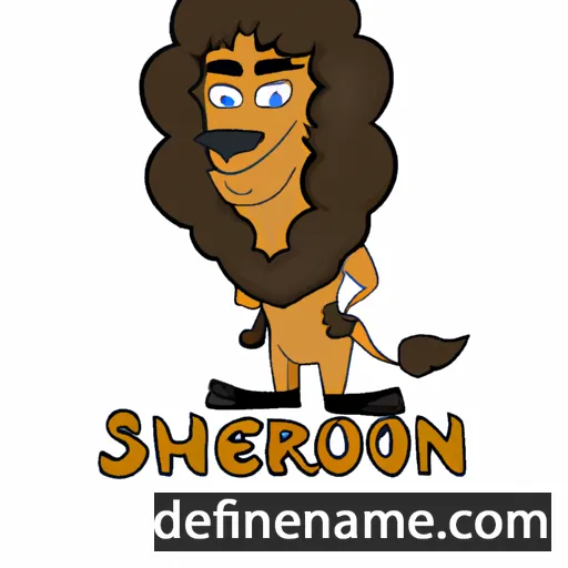 cartoon of the name Sherarslon