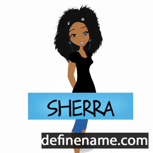 cartoon of the name Sherea