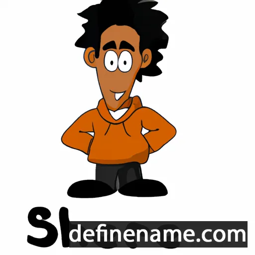 cartoon of the name Shereef