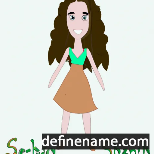 cartoon of the name Sherian