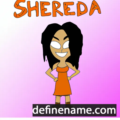 cartoon of the name Sherida