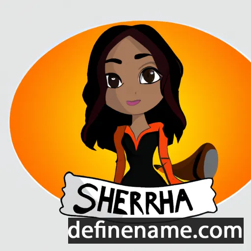 cartoon of the name Sherifa