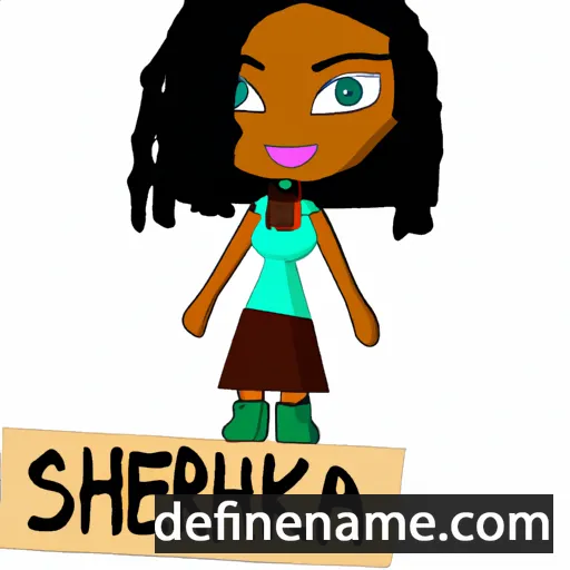 cartoon of the name Sherika