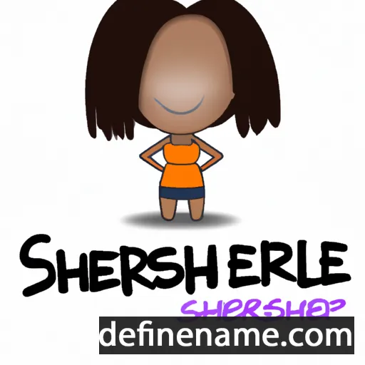 cartoon of the name Sherise