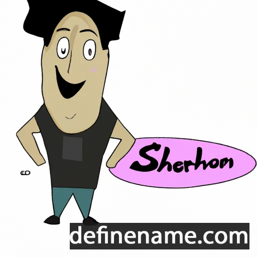 cartoon of the name Sherjahon