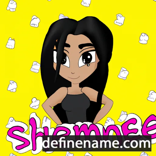 cartoon of the name Shermaine