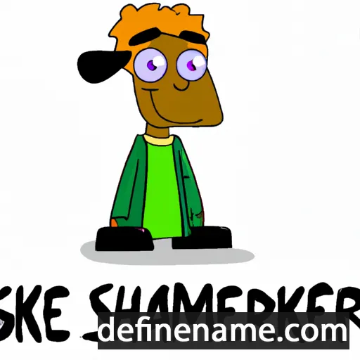 cartoon of the name Shermake