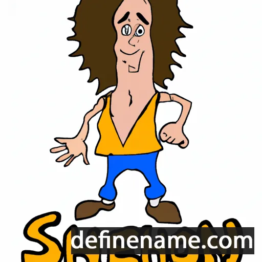 cartoon of the name Sheron