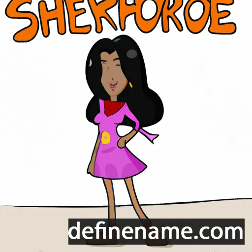 cartoon of the name Sherona