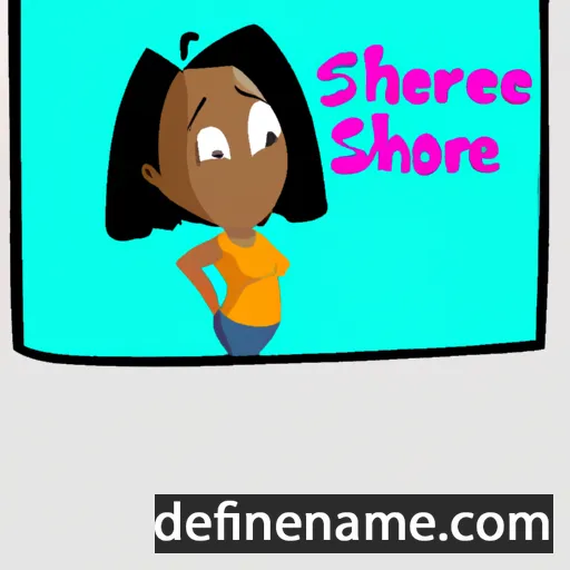 cartoon of the name Sherone