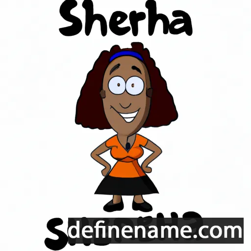 cartoon of the name Sherria