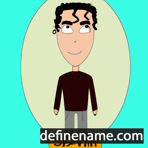 cartoon of the name Shervin