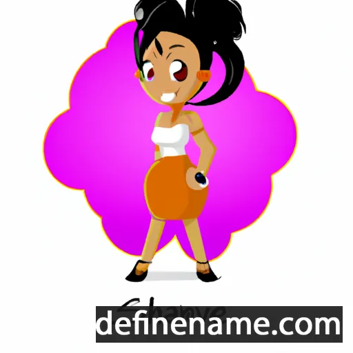 cartoon of the name Shevanee