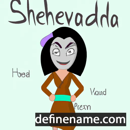 cartoon of the name Shevardena