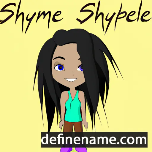 cartoon of the name Sheyenne