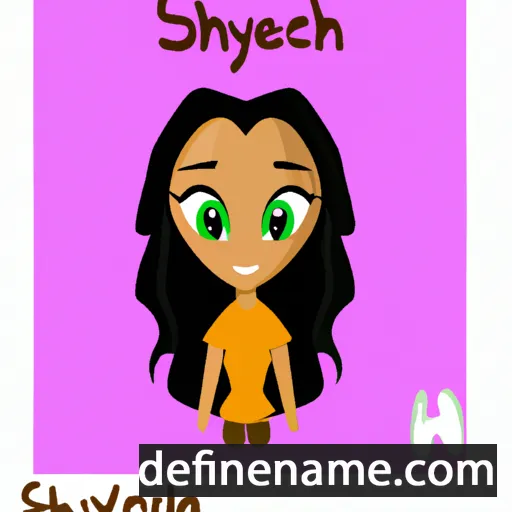 cartoon of the name Sheynah