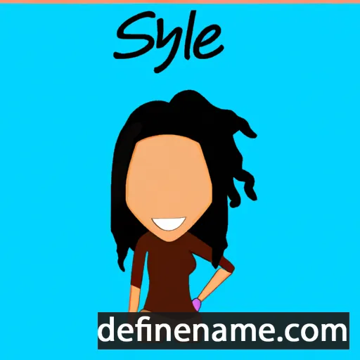 cartoon of the name Sheyne