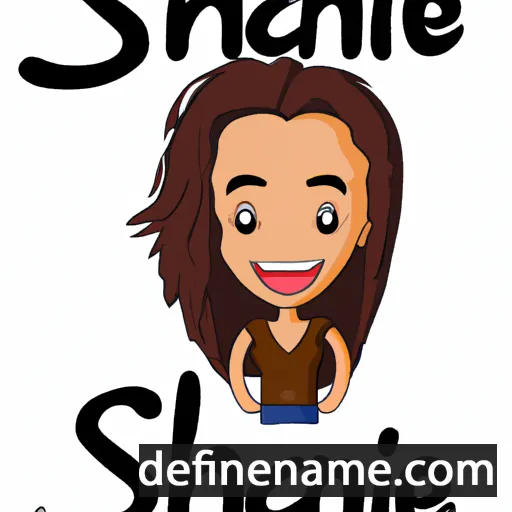 cartoon of the name Shiane