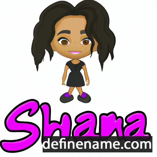 cartoon of the name Shianna